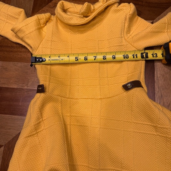 Janie and Jack Mustard Textured Dress - Picture 5 of 7